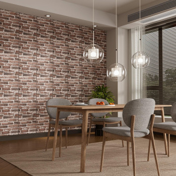 20Pcs 3D Wall Panels Peel And Stick Faux Brick Wall Panels Selfadhesive 3D Brick Wallpaper Foam Stone Wall Panel For Bedroom K