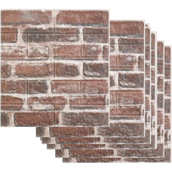 40Pcs 3D Wall Panels Peel And Stick Faux Brick Wall Panels Selfadhesive 3D Brick Wallpaper Foam Stone Wall Panel For Bedroom K