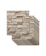 20Pcs 3D Wall Panels Peel And Stick Faux Brick Wall Panels Selfadhesive 3D Brick Wallpaper Foam Stone Wall Panel For Bedroom K