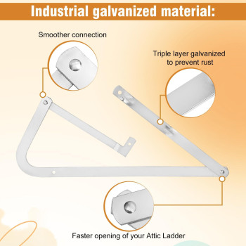 551 Attic Ladder Spreader Hinge Arms Compatible With Werner Models Mk 1 Thru Mk 3 A2208 A2210 A2508 A2510 W2208 W2210 W2508 W2