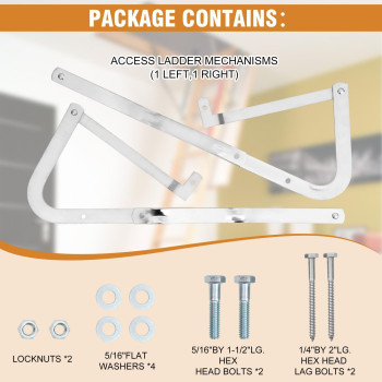 551 Attic Ladder Spreader Hinge Arms Compatible With Werner Models Mk 1 Thru Mk 3 A2208 A2210 A2508 A2510 W2208 W2210 W2508 W2