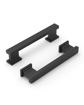 Banqin 20 Pack Black Cabinet Pulls 3Inch Kitchen Cabinet Handles Matte Black Handles For Cabinet Black Kitchen Hardware Dresser