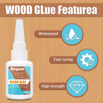 Wood Glue 30G Wood Adhesive Antiyellowing Instant Strong Adhesive For Bonding Wood Oak Walnut Mahogany Wooden Furniture Wood