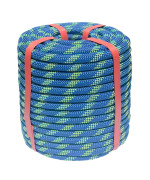 Arborist Rigging Rope 12 In X 150 Ft Blue Bull Rope Polyester Braided Arborist Rope 12 Inch 48 Strands 150 Feet For Various Ou