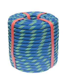 Arborist Rigging Rope 12 In X 150 Ft Blue Bull Rope Polyester Braided Arborist Rope 12 Inch 48 Strands 150 Feet For Various Ou