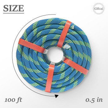 Arborist Rigging Rope 12 In X 150 Ft Blue Bull Rope Polyester Braided Arborist Rope 12 Inch 48 Strands 150 Feet For Various Ou