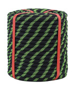 Double Braid Arborist Rope Black12 In X 150 Ft Arborist Rigging Polyester Rope 48 Strand Rope Swing For Tree Bull Rope For