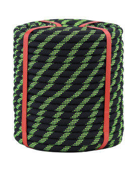 Double Braid Arborist Rope Black12 In X 150 Ft Arborist Rigging Polyester Rope 48 Strand Rope Swing For Tree Bull Rope For