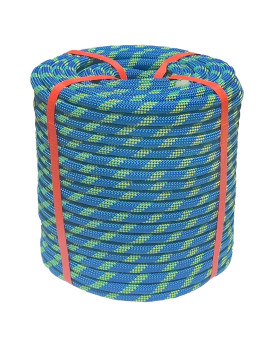 Arborist Rigging Rope 12 In X 200 Ft Blue Bull Rope Polyester Braided Arborist Rope 12 Inch 48 Strands 200 Feet For Various Ou