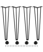 Hooshee 20 Inch Hairpin Furniture Legsset Of 4 Hairpin Table Legs Metal Table Legs Diy Projects For Tv Stand Cabinet Coffee T