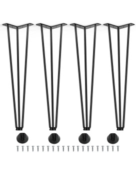 Hooshee 20 Inch Hairpin Furniture Legsset Of 4 Hairpin Table Legs Metal Table Legs Diy Projects For Tv Stand Cabinet Coffee T