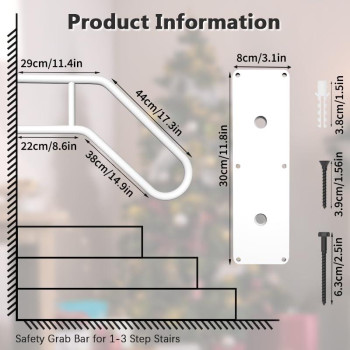 Handrails For Outdoor Steps 287 Safety Grab Bars For Stairs Sturdy Wall Mount Handrail Stainless Steel Ushaped Handrail