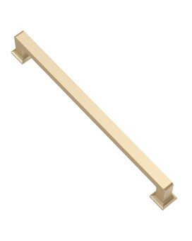 Alzassbg 6 Pack Brushed Gold Cabinet Pulls 1212 Inch320Mm Hole Centers Cabinet Handles Square Kitchen Hardware For Cabinets