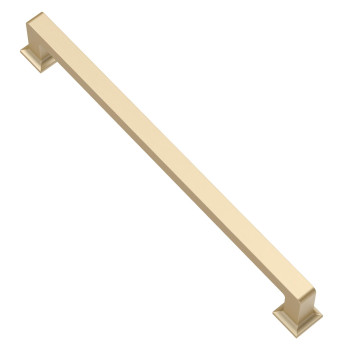 Alzassbg 6 Pack Brushed Gold Cabinet Pulls 1212 Inch320Mm Hole Centers Cabinet Handles Square Kitchen Hardware For Cabinets