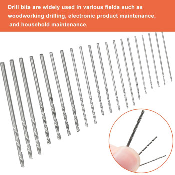 Biaungdo 0316Mm Mini Micro Drill Bit Set 20 Pcs Hss Tiny Drill Bits Shank Twist Drill Bits Diy Kit Rotary Hand Tools For Dri