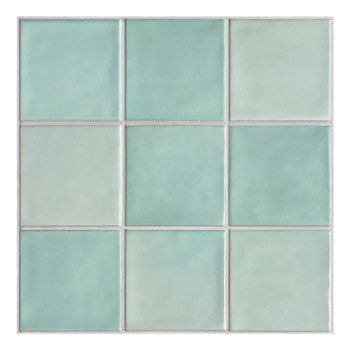 Commomy 10 Pcs Matte Light Teal Green 3D Peel And Stick Tile 118X118 Square Peel And Stick Backsplash For Kitchen Peel And