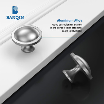 Banqin 10 Pack Brushed Nickel Cabinet Knobs Silver Drawer Dresser Knobs Kitchen Cabinet Knobs Cabinet Knobs For Dresser Drawer D