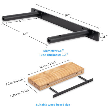 Firmetal Heavy Duty Floating Shelf Bracket 69 Inch Hidden Shelf Bracket For Mantel And Shelving Max Load 200 Lbs If Mounted On