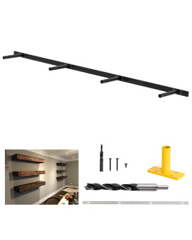 Firmetal Heavy Duty Floating Shelf Bracket 53 Inch Hidden Shelf Bracket For Mantel And Shelving Max Load 200 Lbs If Mounted On