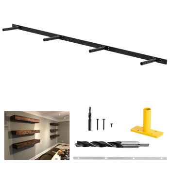 Firmetal Heavy Duty Floating Shelf Bracket 53 Inch Hidden Shelf Bracket For Mantel And Shelving Max Load 200 Lbs If Mounted On