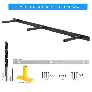 Firmetal Heavy Duty Floating Shelf Bracket 38 Inch Hidden Shelf Bracket For Mantel And Shelving Max Load 200 Lbs If Mounted On