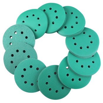 Workpro 150Piece Premium Sanding Discs Set 5 8Hole Polyester Film Hook And Loop Sandpaper 10 Grades Include 60 80 100 1