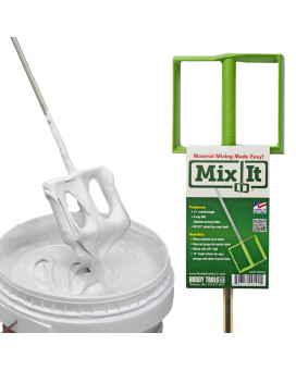 Drywall Mud Mixer For Paint Epoxy Resin Potting Soil Joint Compound Abs Paddle 18 Length Nonslip 38 Zinc Plated Hex