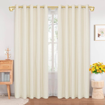 Gold Double Curtain Rods Usfook Blackout Wrap Around Curtain Rods For Windows 66 To 120 Inch 68 Inch Room Darkening Curtain R