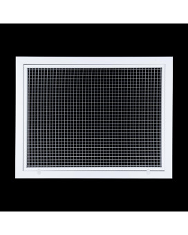 Fits 24X18 Duct Opening Aluminum Eggcrate Return Air Filter Grille Low Noise High Air Flow Rust Proof Vent Cover Grill Fo