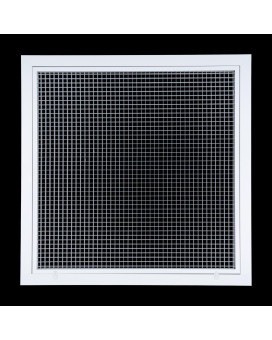 Fits 24X24 Duct Opening Aluminum Eggcrate Return Air Filter Grille Low Noise High Air Flow Rust Proof Vent Cover Grill Fo