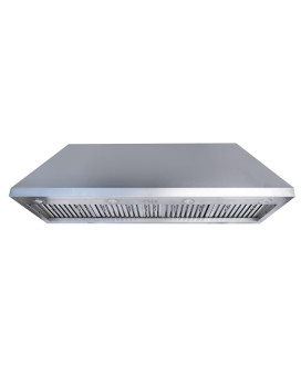 Fh Fohome 60 Inch Builtin Range Hood 4Speed 1260 Cfm Super Quiet Stainless Steel Range Hood Internal Motor Adjustable Light