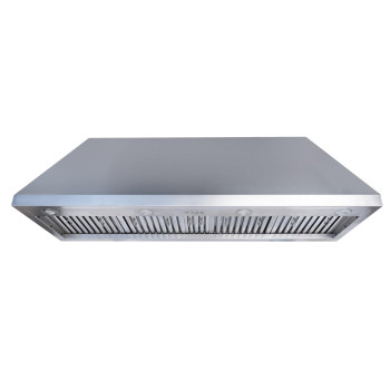 Fh Fohome 60 Inch Builtin Range Hood 4Speed 1260 Cfm Super Quiet Stainless Steel Range Hood Internal Motor Adjustable Light