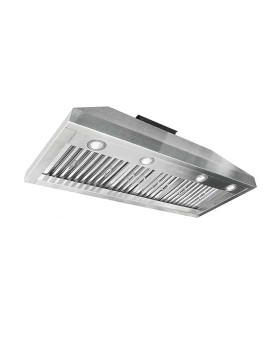 Fh Fohome 42 Inch Builtin Range Hood 4Speed 1150 Cfm Super Quiet Stainless Steel Range Hood Internal Motor Adjustable Light