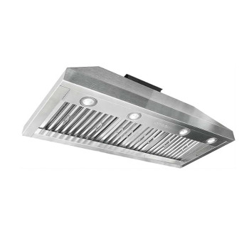 Fh Fohome 42 Inch Builtin Range Hood 4Speed 1150 Cfm Super Quiet Stainless Steel Range Hood Internal Motor Adjustable Light