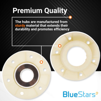 Upgraded Ultra Durable 2Pack W10820039 280145 Washer Hub Kit Replacement By Bluestars Exact Fit For Cabrio Whirlpool Kenmor