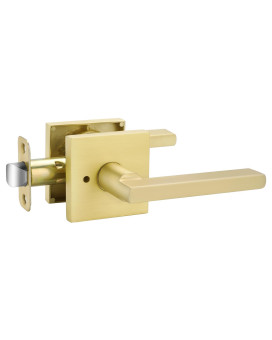 Goldenwarm Gold Hall And Closet Door Handles Brushed Gold Lever Passage Door Handles Brushed Brass Hallway Lever Door Handles