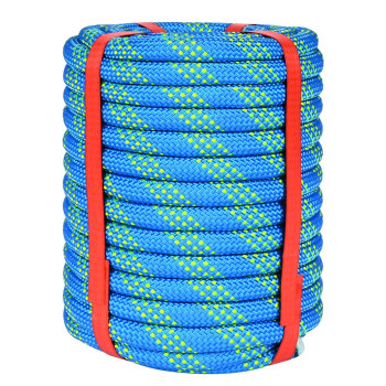 12 Inch Climbing Rope 50 Ft Blue 48 Strands Tree Climbing 12In Arborist Rope Rappelling Rope Static Nylon Polyester Braided