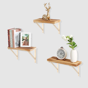 Xiding Premium Natural Wood Bracket Solid New Zealand Pine Wall Mount Wood Triangle Sconce Bracket For Hanging Light Shelf Su