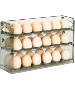 Xcx Egg Holder For 36 Eggs Egg Storage For Refrigerator Pet Egg Container For Kitchen Countertop Egg Dispenser Egg Tray Gre