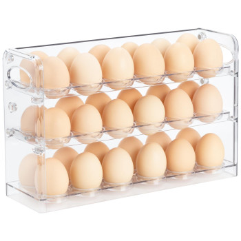 Xcx Egg Holder For 36 Eggs Egg Storage For Refrigerator Pet Egg Container For Kitchen Countertop Egg Dispenser Egg Tray Cle