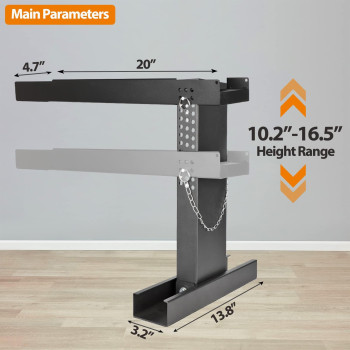 Toriexon Ladder Extender Standard Ladder Leveler High Strength Ladder Stabilizer 102 165 Adjustable Height Range For S