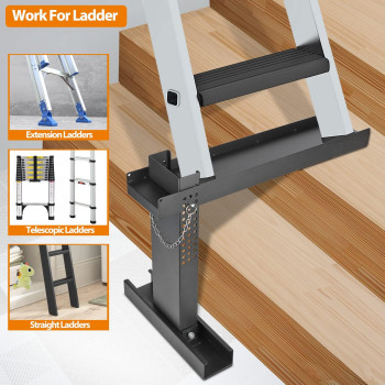 Toriexon Ladder Extender Standard Ladder Leveler High Strength Ladder Stabilizer 102 165 Adjustable Height Range For S