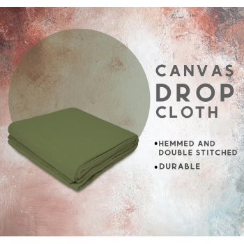 Zuperia Dyed Canvas Drop Cloth For Multipurpose Use 6 X 10 Feet 2 Pack Pure Cotton Drop Cloth For Painting All Purpose