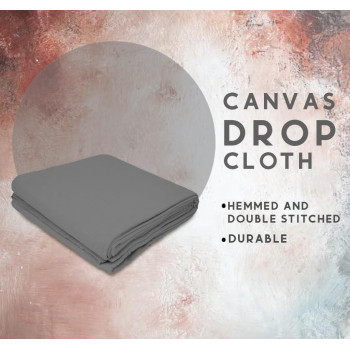 Zuperia Dyed Canvas Drop Cloth For Multipurpose Use 6 X 10 Feet 2 Pack Pure Cotton Drop Cloth For Painting All Purpose