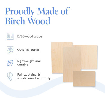 Baltic Birch Plywood 18 X 24 X 12 Inch 12 Mm Craft Wood Pack Of 6 Bbb Grade Stronger Than Basswood Sheets Or Balsa Wood P