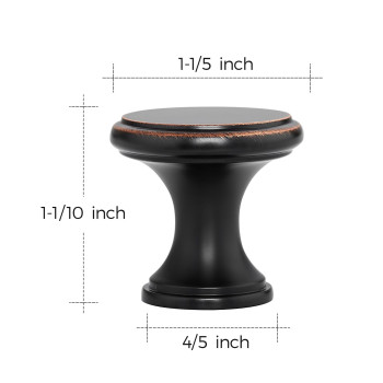 Ravinte 30 Pack Oil Rubbed Bronze Kitchen Cabinet Knobs Solid Oil Rubbed Bronze Pulls Zinc Handles Simple Drawer Cabinet Hardwa