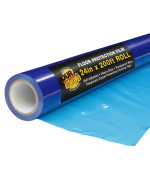 Duragold Floor Protection Film 24Inch X 200 Roll Blue Self Adhesive Temporary Floor Covering Protect Flooring From Foot T