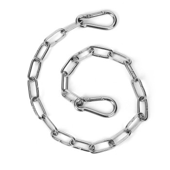 Lasuroa Gate Chain Lock 20 Inch Stainless Steel Gate Link Chain Lock With Bothended Carabiners Chain Link Gate Latches For Out