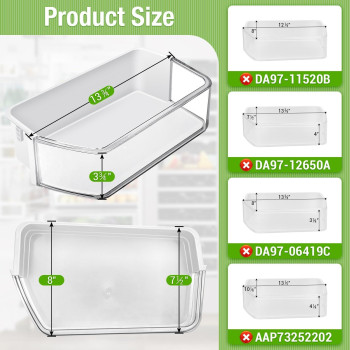 Upgraded Da9712657A Refrigerator Replacement Shelves Left Side Replacement For Samsung Rf260 Rf261 Rf263 Refrigerator Door S