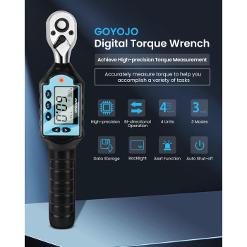 Goyojo 2024 Newest 38 Digital Torque Wrench Highprecision Multiapplication Ideal For Automotive Motorcycle Bicycle D